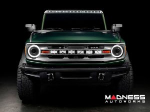 Ford Bronco Head Lights - Oculus Bi-LED Projector - Oracle - White
